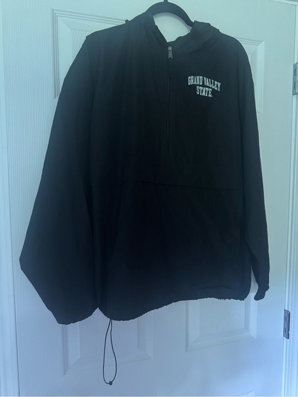 Champion Grand Valley State University Black Windbreaker Hooded Jacket